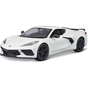 Maisto 1:24 Assemblagelijn 2020 Chevrolet Corvette Stingray Coupe, Wit
