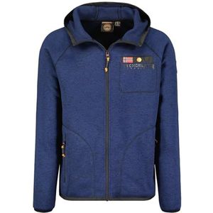 Geographical Norway Tiparni Heren Dikke Fleece Warme Ritssluiting - Sweatjack Winter Warm Heren Zacht - Sweatshirt met Lange Mouwen - Ideaal Herfst Winter (Marineblauw), Marineblauw, XL