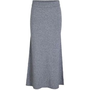 Vililo Ancle Knit Skirt/Pb, Medium grijs (grey melange), XS
