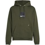 Karl Lagerfeld Jeans, Heren, Box Logo Hoodie, Regular Fit, Groente, XS