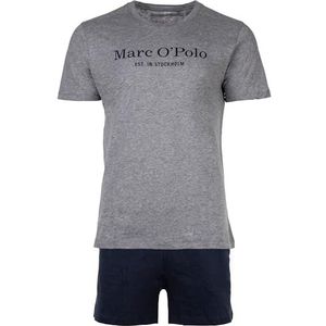 Marc O´Polo Mix & Match Short Pyjama voor heren, pyjamaset, grijs/donkerblauw, S