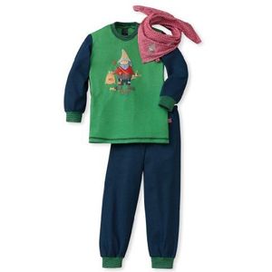 Schiesser Pyjama voor kinderen. - groen - 8 años