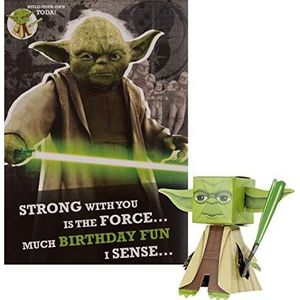Hallmark Verjaardagskaart - Star Wars 'Build Your Own' Yoda Design
