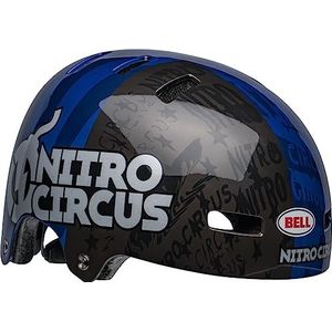 Bell Lokale BMX/Skate Helm 2022: Nitro Circus Gloss Navy/Zilver L 59-61,5cm
