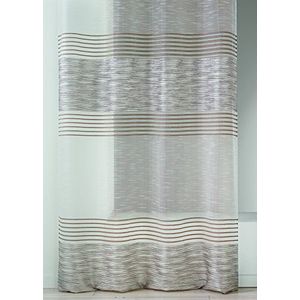 Home Maison HM6983298, fijn net, gordijn, gestreept, organza/strepen, polyester, 140 x 240 cm