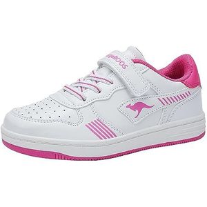 KangaROOS K-CP Boom EV Sneaker, wit/daisy pink, 34 EU, Witte Daisy Roze, 34 EU