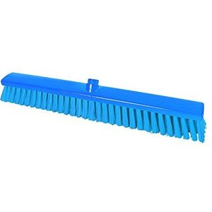Maya Professional Tools 47156-2 straatbezem FBK/levensmiddelhygiene met middelharde borstelharen, 600 mm x 60 mm, blauw