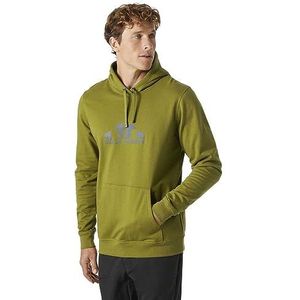 Helly Hansen Heren Nord grafische pull over hoodie, olijfgroen, S
