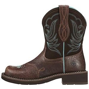 Ariat Women's Fatbaby Heritage Dapper Western Cowboy Boot, Royal Chocolate/Fudge, 9 M US