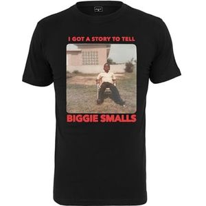 Mister Tee Heren T-shirt Biggie Old Photo Tee, print T-shirt voor mannen, katoen, maten XS - 5XL, zwart, M