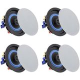 Herdio - Bluetooth Plafondluidsprekers - Wit - Draadloze Verbinding - 2 Paar