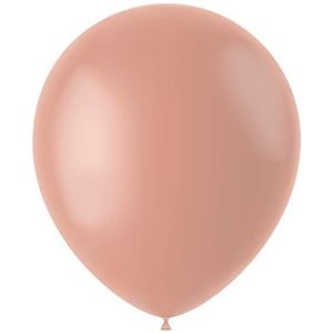 Folat 19617 ballonnen kleuren roze 33 cm 10 stuks vintage roze latex ballonnen vullen met helium order lucht voor verjaardag, verjaardagsdecoratie, bruiloft, babyshower, jubileum, feestdecoratie, roze