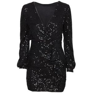 SOHUMAN Sparkly Dress, Zwart, one size