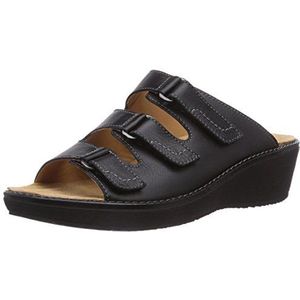 Ganter Gracia Damesslippers, breedte G, Grijs zwart 0100, 36 EU