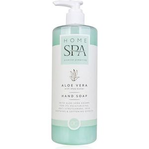 Accentra Home Spa Zeepdispenser met handzeep in decoratieve pompdispenser van plastic, vloeibare zeep, 490 ml, geur: aloë vera, cadeau-idee voor vrouwen, mama en vriendin, navulbaar