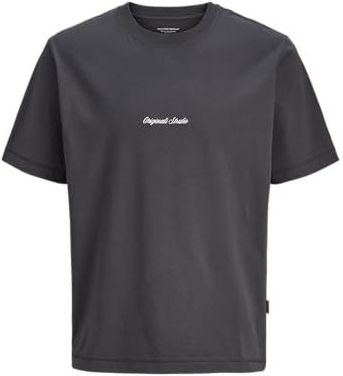 JACK & JONES Jornorrebro Emb Tee Ss Cn Noos Jnr, asphalt, 140