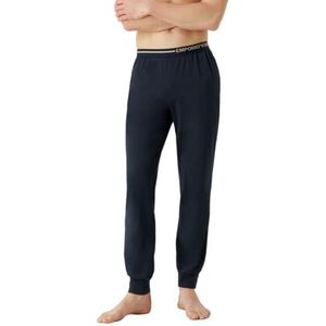 Emporio Armani Heren Heren Broeken Side Logo Sweatpants, marineblauw, XL