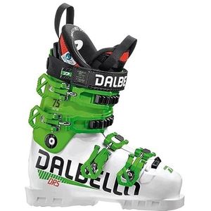 Dalbello Unisex Jeugd DRS 75 UNI skischoenen, wit/racegroen, 25,5
