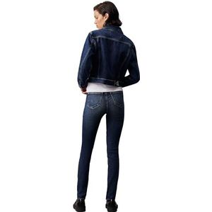 Calvin Klein Jeans Hoge taille skinny voor dames, Denim Donker, 26W / 34L