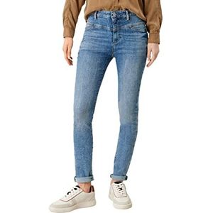 s.Oliver Izabell Skinny, 120.10.202.26.180.2110147, broek voor dames, lichtblauw sretche, maat 40