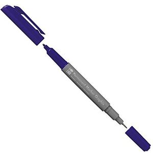 Marabu 01470003055 - permanente marker Graphix in ultramarijnblauw donker, met dubbele punt 1-2 mm en 0,5 mm, briljante kleuren, sneldrogende, alcoholgebaseerde inkt, geurarm en waterdicht