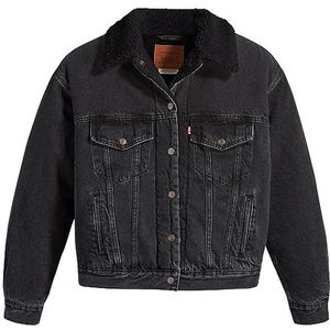 Levi's - 90s Sherpa Trucker - Winterjas - Zwart