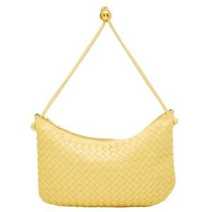 Sidona Dames handtas tas clutch, geel, Eén Maat