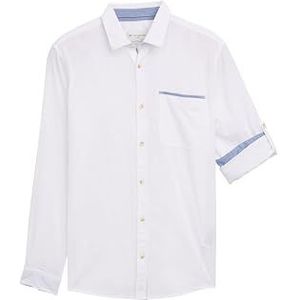 TOM TAILOR heren overhemd, 20000 - wit, XL