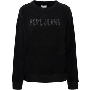 Pepe Jeans Cacey Sweatshirt met capuchon voor dames, Zwart (zwart), M