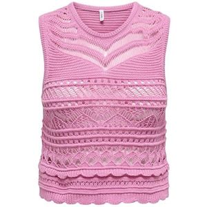 ONLY - Onlpaula Sl KNT - Tricot Top - Roze - Katoen