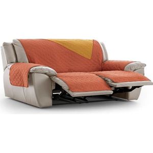 ECOMMERC3 Relaxfauteuilhoes, 3 x 2, gewatteerd en omkeerbaar, bekleding voor relaxstoel, verstelbaar, extra comfort en elegant design