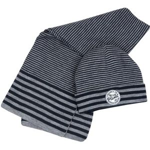 Bouillon Set sciarpa e Cappello in tricot, ritssluiting, Grijs