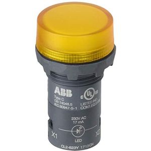 Abb-entrelec compacte fluorescentielamp geel LED 230 VAC A-inductie