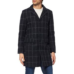 Casual Friday - Wollen Jas - Groen - 55% Wol - Rechte Snit