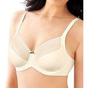 Maidenform Vrouwen Betoverende Mesh Minimiser Dagelijkse BH, Gebroken wit (Ivoor W/Rum Raisin Crush), 80G