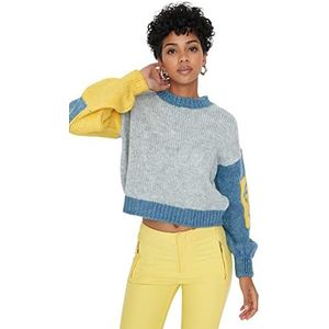 Trendyol Trui voor dames, Grijs, S