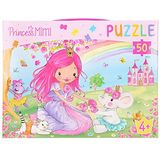 Depesche 11570 Princess Mimi - puzzel, 50 delen, ca. 58 x 40 cm groot, schattig motief met prinses en haar vrienden, in praktische draagtas voor meisjes vanaf 4 jaar