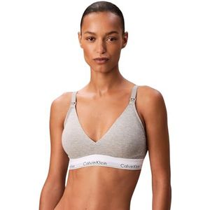 Calvin Klein Vrouwen Zwangerschap Licht Gevoerd Driehoek LV00QF8506 Driehoek, Grijs (Grijs Heather), XS, Grijs (Grey Heather), XS