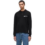 KARL LAGERFELD - Polo Piqué - Zwart - Lange Mouwen