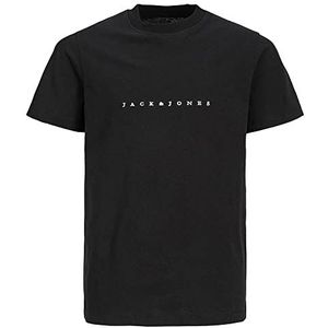 JACK & JONES Jorcopenhagen Tee Ss Crew Neck Noos Jnr T-shirt voor jongens, Zwart/Print: J&J, 128 cm