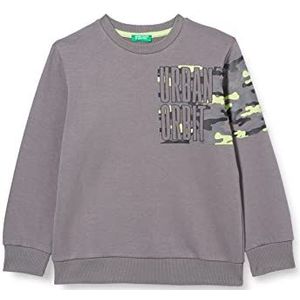 United Colors of Benetton Jongens-sweatshirt met lange mouwen en ronde hals, grijs 01v, 150 cm