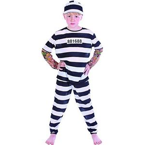 Rire Et Confetti - Fibpri009 - kostuum voor kinderen - kostuum kleine gevangene tatoeage - jongen - maat M