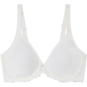 women'secret Real Minimizer-beha voor dames, microvezel, wit, geel/wit, 100E