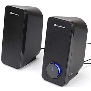 GOgroove SonaVERSE UB2 Computerluidspreker met multimedia-technologie voor desktop en laptop, 2-weg drivers voor meer helderheid en bas