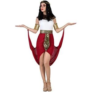 Atosa 22812 Kostuum Egyptische Cleopatra Vrouw M-L Rood-Carnaval, Dames