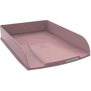 Exacompta - Ref. 11131D - Set van 6 COMBO STYLI Skandi brievenbakken - voor A4+ documenten - afmetingen 34x25x6,5 cm - etikethouder - geschikt voor 500 vellen - Nude kleur