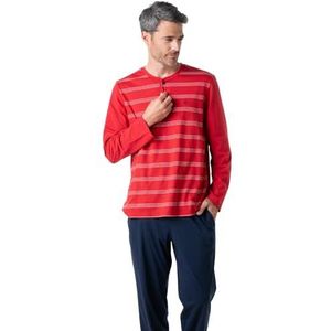 Eminence - Nautique - Pyjama Set - Rood/Marineblauw - Lange Pyjama