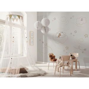 Komar Vlies fotobehang - Disney Winnie the Pooh Sleepy Little Bear - Grootte 300 x 250 cm - behang, kinderkamer, kinderbehang