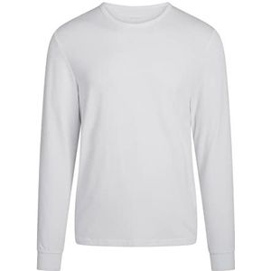 URBAN QUEST Heren L/S Heren Bamboo White T-Shirt, XL