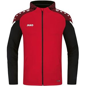 JAKO Performance, 6897, jas met capuchon, neonoranje/wit/marine, maat M